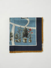 MAX MARA スカーフ gnawed ブルー Fall/Winter 2025/2026