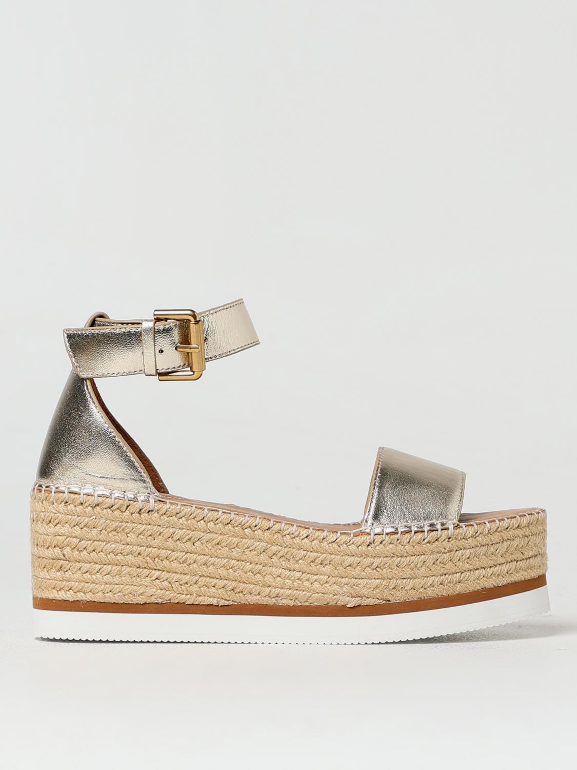 SEE BY CHLOÉ See By Chlo&eacute; Espadrille Woman Gold ゴールド SW24