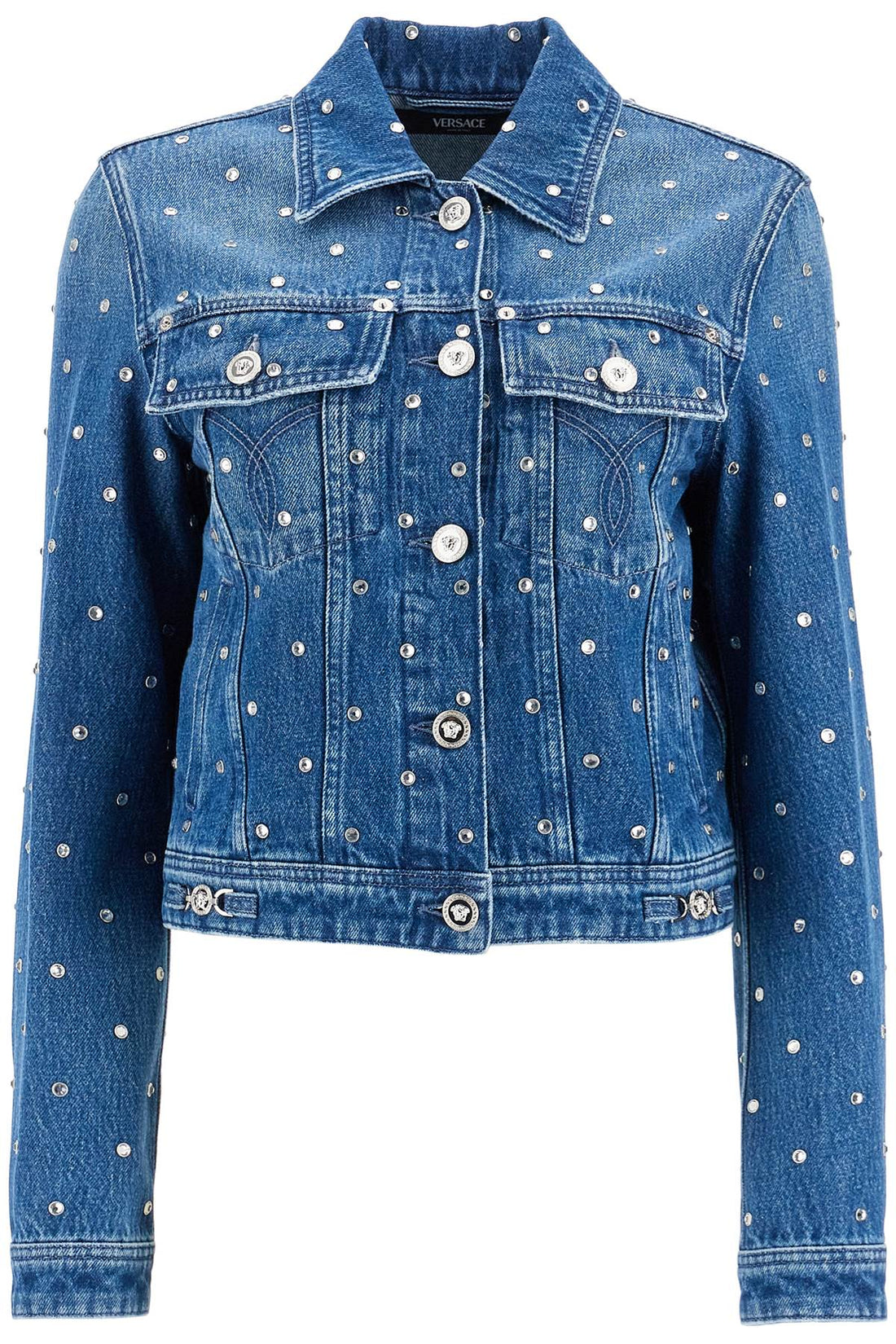 VERSACE レディース デニムジャケット ブルー