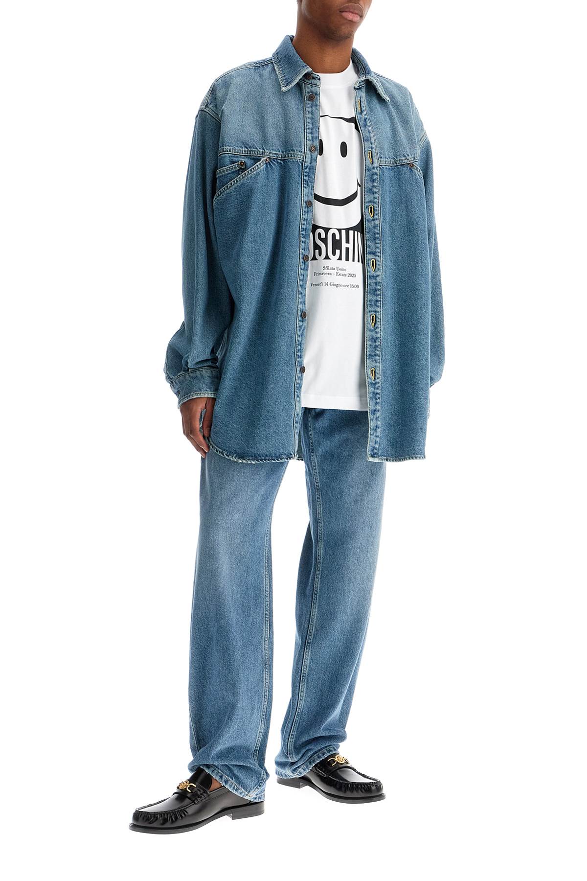 MOSCHINO メンズ ジーンズ ブルー
