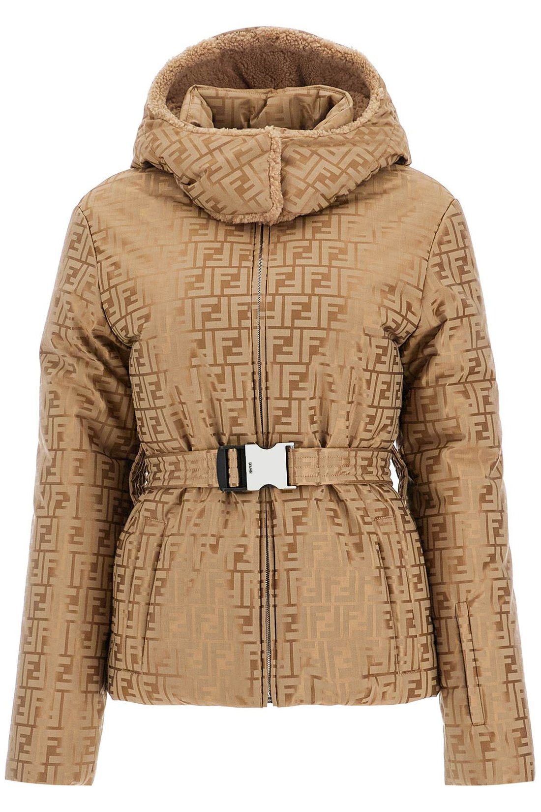 FENDI レディース パファージャケット ベージュ